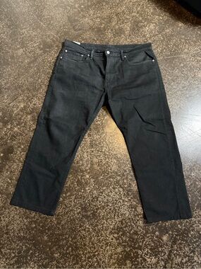 Levi's 502 Black Relaxed Fit Jeans